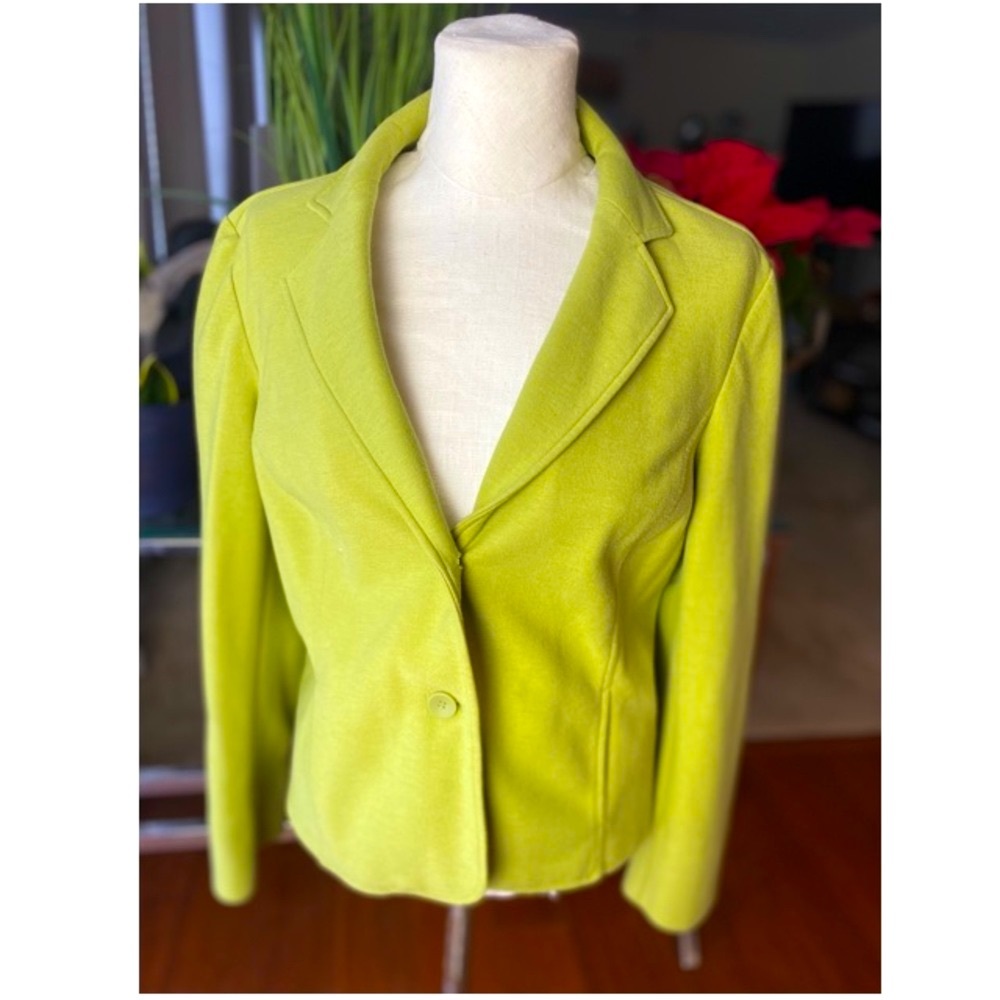 Neon green short blazer